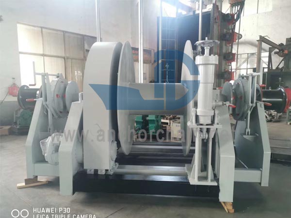 Hydraulinen Single Windlass Double Shaft One Drum